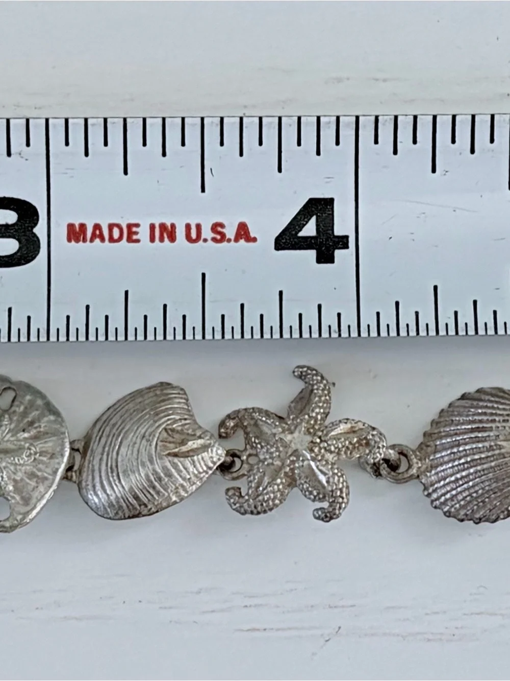 Silver Starfish and Seashell Bracelet - Women Jewelry